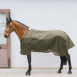 Kentucky Horsewear - Couverture polaire Transport Combo Cooler Fleece vert sapin