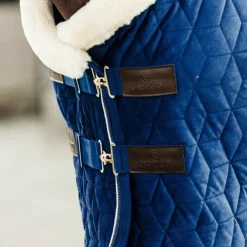 Kentucky Horsewear - Couverture de présentation velvet bleu marine 160g