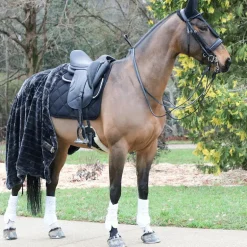 Kentucky Horsewear - Couverture de box en fausse fourrure grise 400g