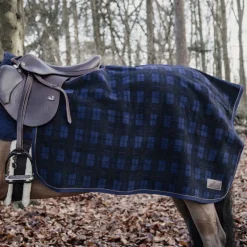 Kentucky Horsewear - Couvre reins carré Heavy Fleece à carreaux 0g