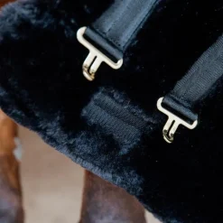 Kentucky Horsewear - Extension de poitrail mouton vegan 2 boucles noir