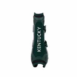 Kentucky Horsewear - Guêtres ouvertes Bamboo Elastic vert foncé x2