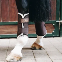 Kentucky Horsewear - Guêtres cheval Solimbra postérieurs marron x2