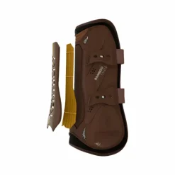 Kentucky Horsewear - Guêtres ouvertes Bamboo Elastic marron x2