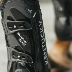 Kentucky Horsewear - Guêtres ouvertes Bamboo Elastic noir x2