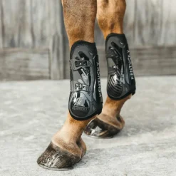 Kentucky Horsewear - Guêtres ouvertes Bamboo Elastic noir x2