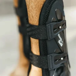 Kentucky Horsewear - Guêtres ouvertes Bamboo Elastic noir x2