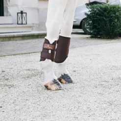 Kentucky Horsewear - Guêtres cheval Solimbra antérieurs marron x2