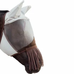 Kentucky Horsewear - Masque anti-mouches Classic avec oreilles et franges gris