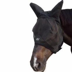 Kentucky Horsewear - Masque anti-mouches oreilles anti-bruit noir