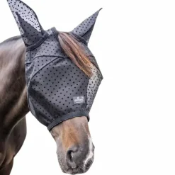 Kentucky Horsewear - Masque anti-mouches Heart avec oreilles et nez noir