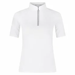 Kentucky Horsewear - Polo de concours manches courtes femme Classic blanc