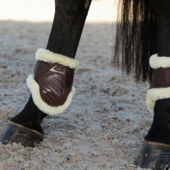 Kentucky Horsewear - Protège-boulets jeunes chevaux mouton vegan marron
