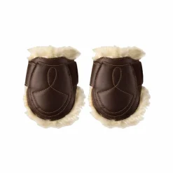 Kentucky Horsewear - Protège-boulets cuir mouton marron