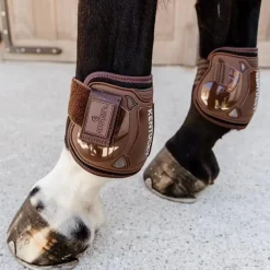 Kentucky Horsewear - Protège boulets Air Velcro marron
