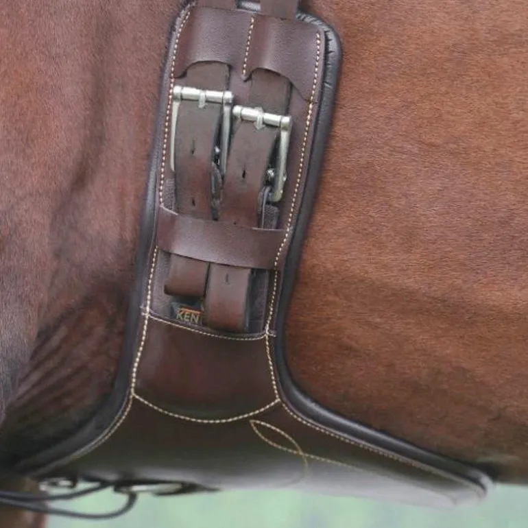 Kentucky Horsewear - Sangle bavette courte marron