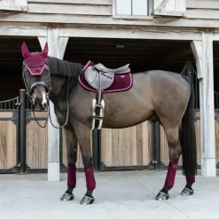 Kentucky Horsewear - Tapis de selle Velvet Jumping Bordeaux
