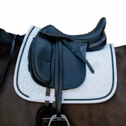 Kentucky Horsewear - Tapis de dressage Glitter Rope blanc et noir
