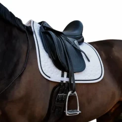 Kentucky Horsewear - Tapis de dressage Glitter Rope blanc et noir