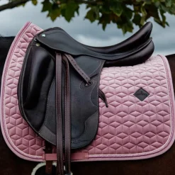Kentucky Horsewear - Tapis de dressage Velvet Vieux Rose