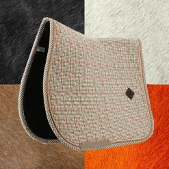Kentucky Horsewear - Tapis de selle Pied de Poule beige