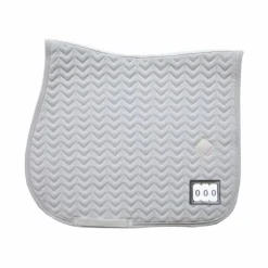 Kentucky Horsewear - Tapis de selle Fishbone Competition blanc