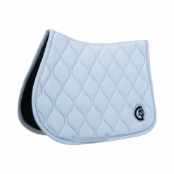 Kentucky Horsewear - Tapis de selle Wave jumping 3D logo bleu clair