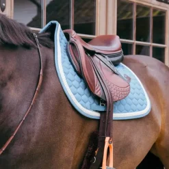 Kentucky Horsewear - Tapis de selle Plaited Cord bleu ciel
