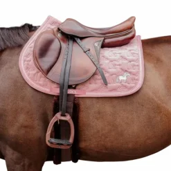 Kentucky Horsewear - Tapis de selle Sammy glitter pearls vieux rose