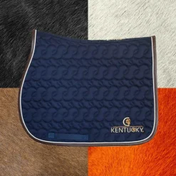 Kentucky Horsewear - Tapis de selle marine avec logo