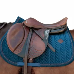 Kentucky Horsewear - Tapis de selle Velvet Mini Pearls marine