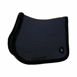 Kentucky Horsewear - Tapis de selle fausse fourrrure tressée noir