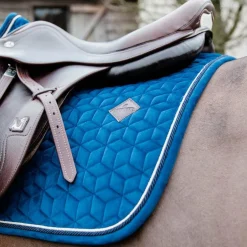 Kentucky Horsewear - Tapis de selle Basic Velvet jumping marine