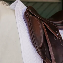 Kentucky Horsewear - Tapis de dressage Fishbone blanc