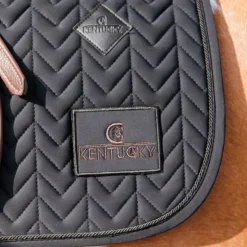 Kentucky Horsewear - Tapis de dressage fishbone noir