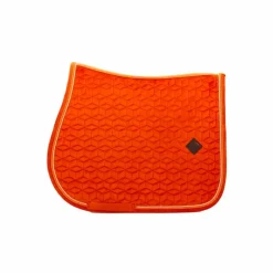 Kentucky Horsewear - Tapis de selle Velvet Jumping Orange
