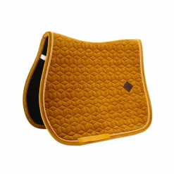 Kentucky Horsewear - Tapis de selle Velvet Jumping Moutarde