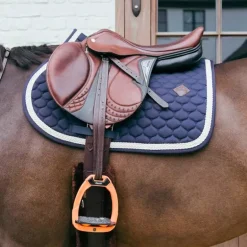 Kentucky Horsewear - Tapis de selle Plaited Cord marine