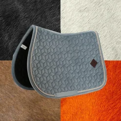 Kentucky Horsewear - Tapis de selle Velvet Jumping Bleu Clair pour minis