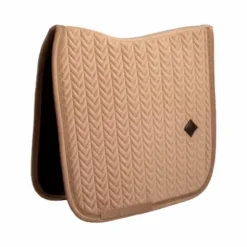 Kentucky Horsewear - Tapis de dressage Velvet Mini Pearls beige