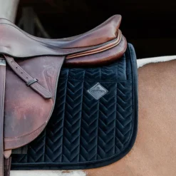 Kentucky Horsewear - Tapis de selle Skin Friendly Velvet noir