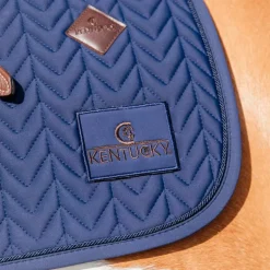 Kentucky Horsewear - Tapis de dressage fishbone marine