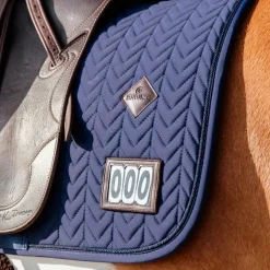 Kentucky Horsewear - Tapis de dressage fishbone marine