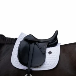 Kentucky Horsewear - Tapis de dressage Glitter Band blanc/ blanc