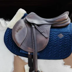 Kentucky Horsewear - Tapis de selle Skin Friendly Velvet marine