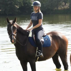 Kentucky Horsewear - Tapis de selle Skin Friendly Velvet marine