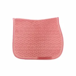 Kentucky Horsewear - Tapis de selle Velvet Jumping Vieux rose