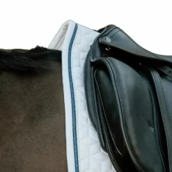 Kentucky Horsewear - Tapis de dressage Glitter Rope blanc et marine
