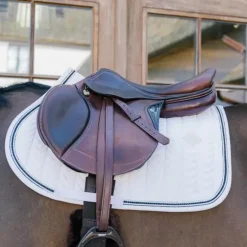 Kentucky Horsewear - Tapis de selle Metal Chain blanc