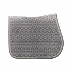 Kentucky Horsewear - Tapis de selle Basic Velvet jumping gris